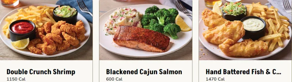 Applebees Seafood Menu