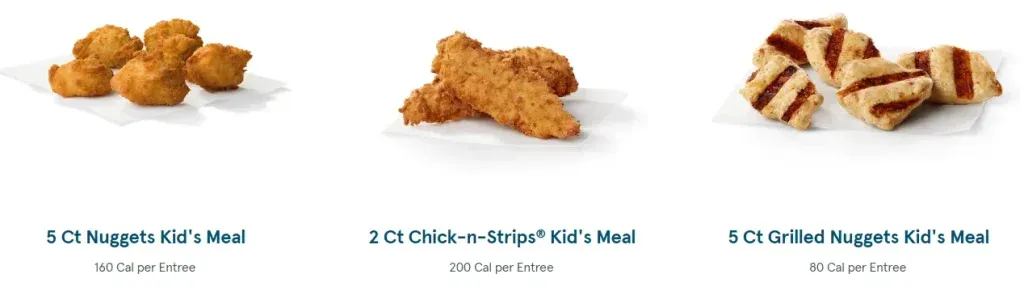 Chick Fil A Kid’s Meals Menu