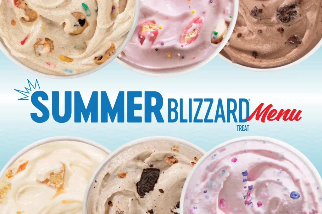 Dairy Queen BLIZZARD Treats Menu