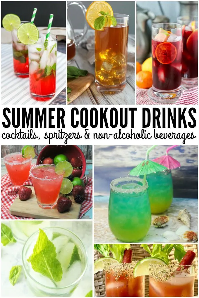Cook Out Drinks Menu