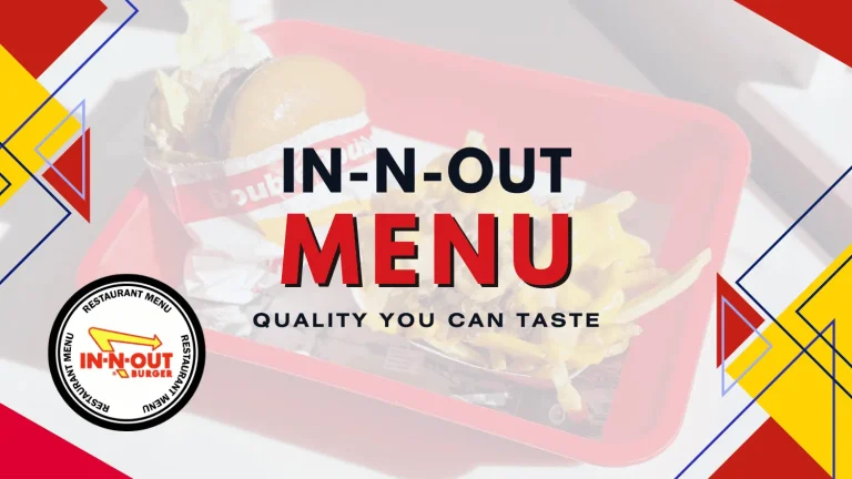 In-N-Out Burger Menu