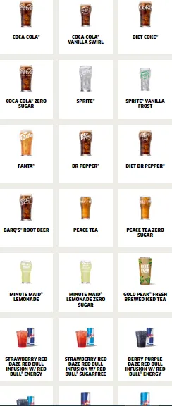 Jack In The Box Drinks Menu