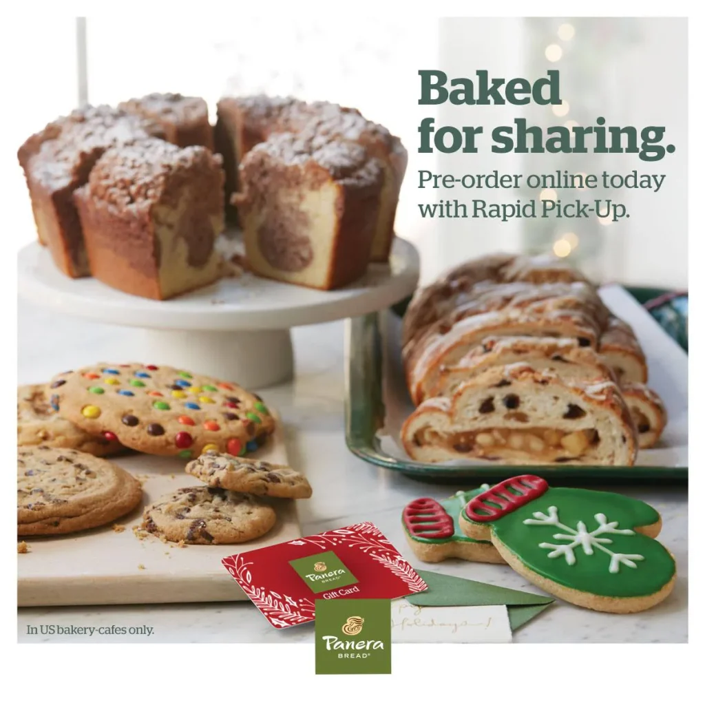Panera Bread Bakery Menu