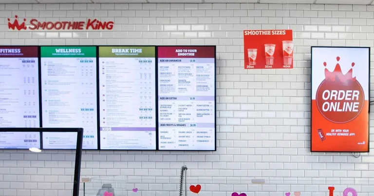 Smoothie King Menu
