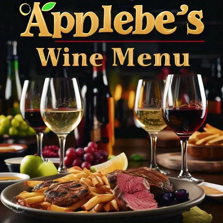 Applebee's Wine Menu