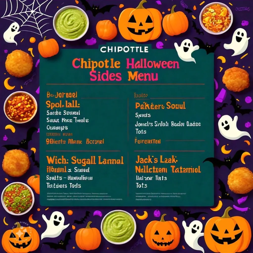Chipotle Halloween Sides Menu