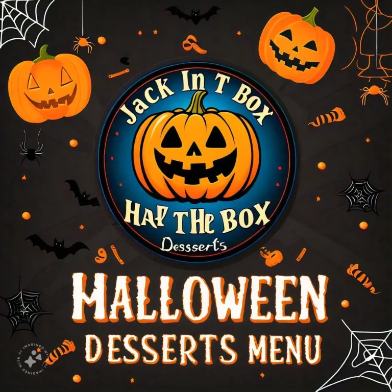 Jack In The Box Halloween Desserts Menu