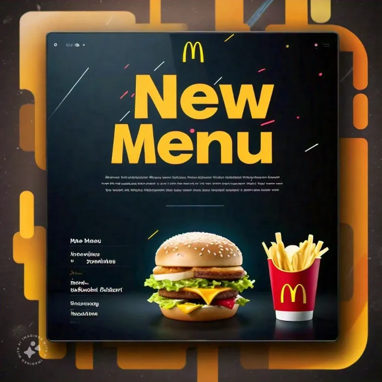 New McDonalds Menu