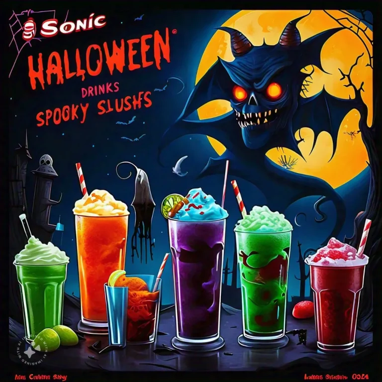 Sonic Halloween Drinks - Spooky Slushes Menu