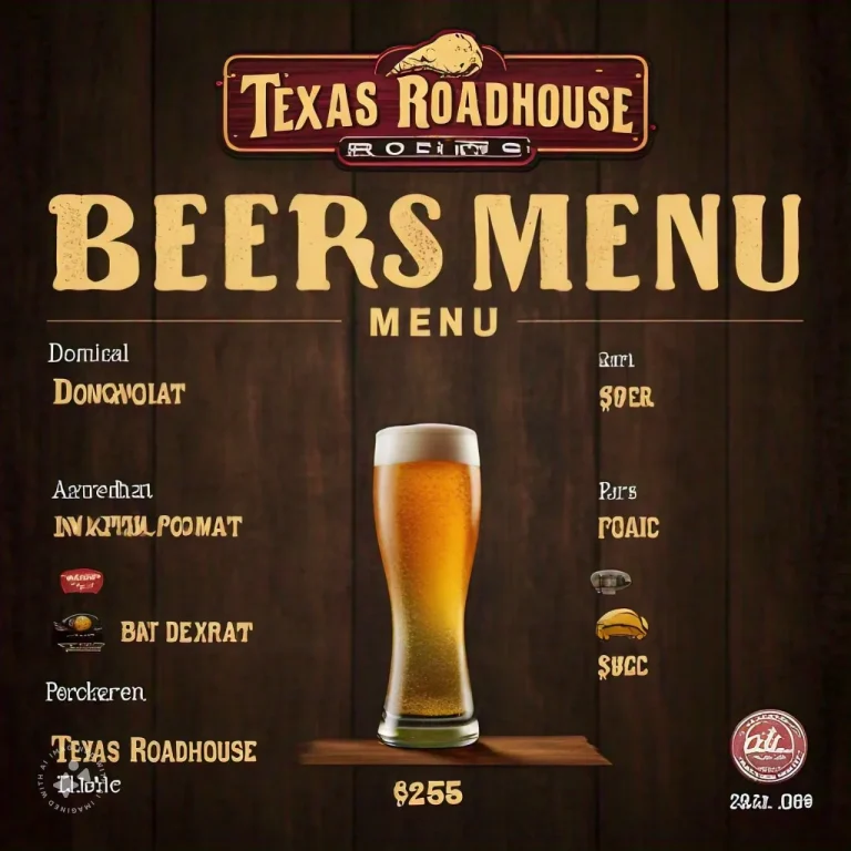 Texas Roadhouse Beers Menu